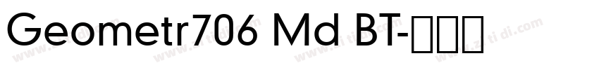 Geometr706 Md BT字体转换